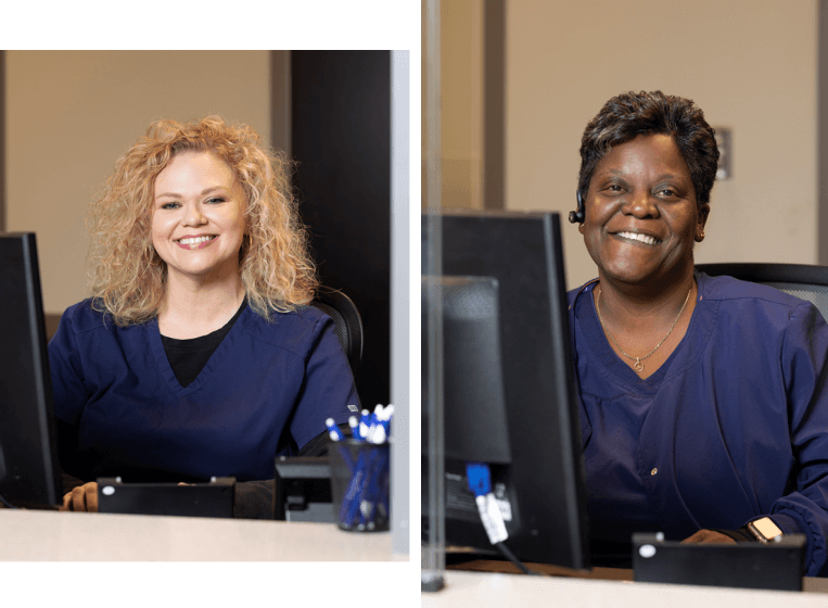two women working at Cross River Cardiology
